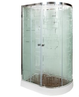 Душевая кабина Deto ЕМ1512 L N (без крыши) 120х80х208 см